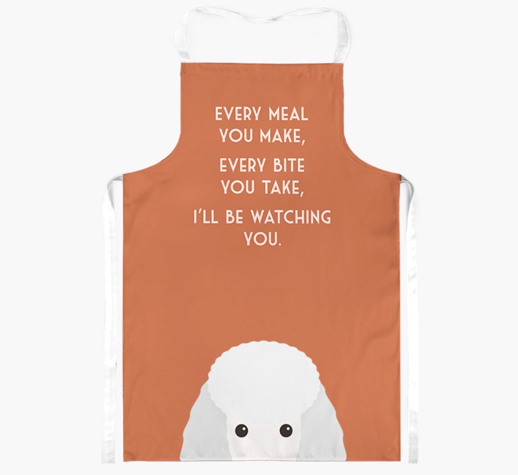 I'll Be Watching You: Personalised {breedFullName} Apron