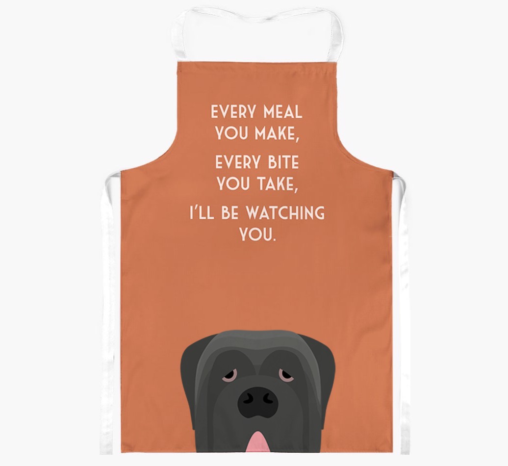 I'll Be Watching You: Personalised {breedFullName} Apron