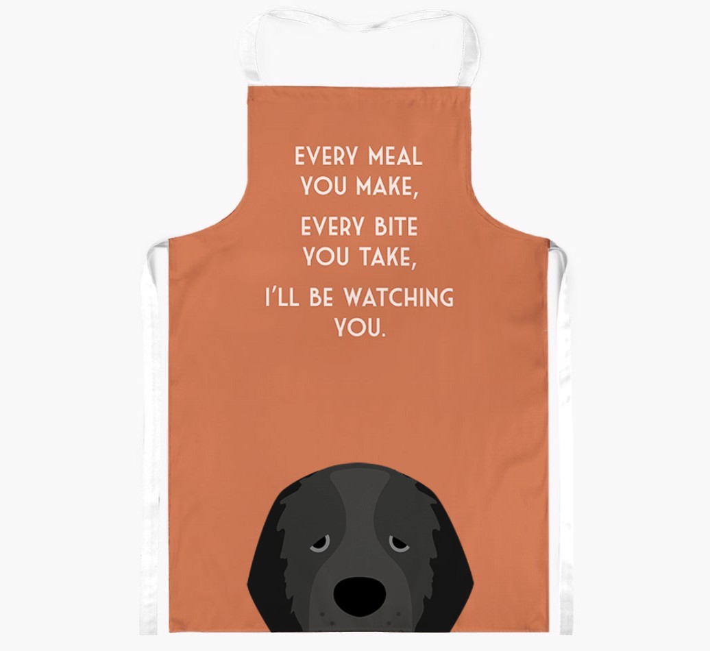 I'll Be Watching You: Personalised {breedFullName} Apron