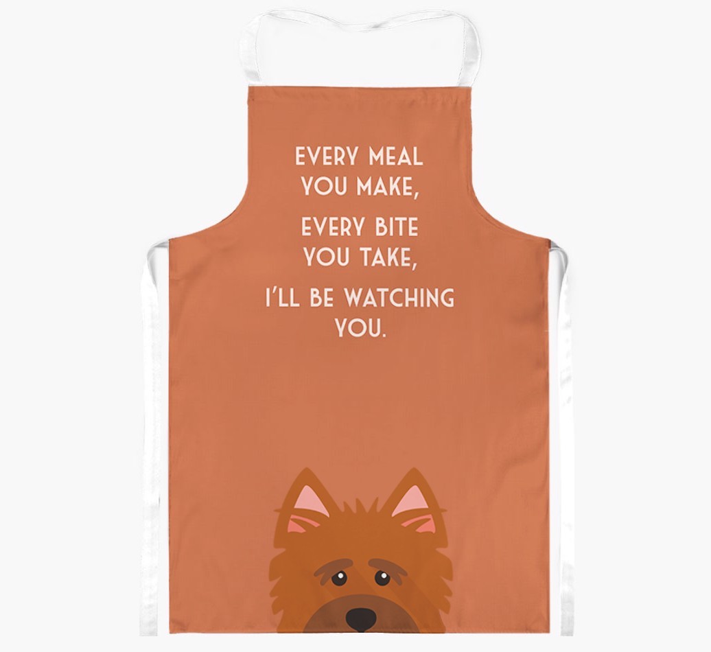 I'll Be Watching You: Personalised {breedFullName} Apron