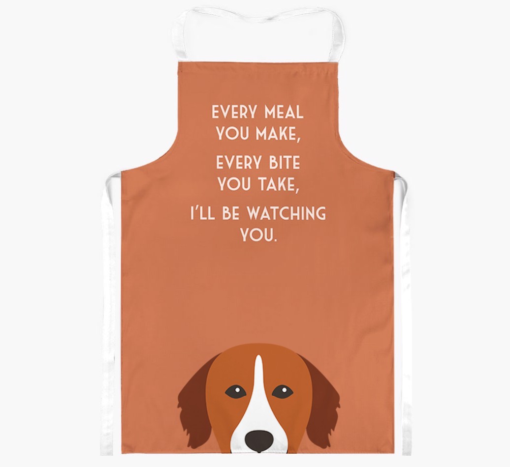 I'll Be Watching You: Personalised {breedFullName} Apron