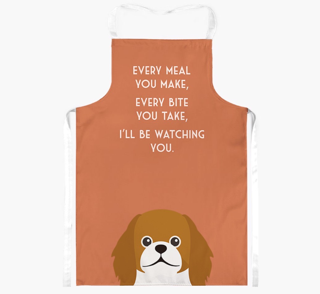 I'll Be Watching You: Personalised {breedFullName} Apron