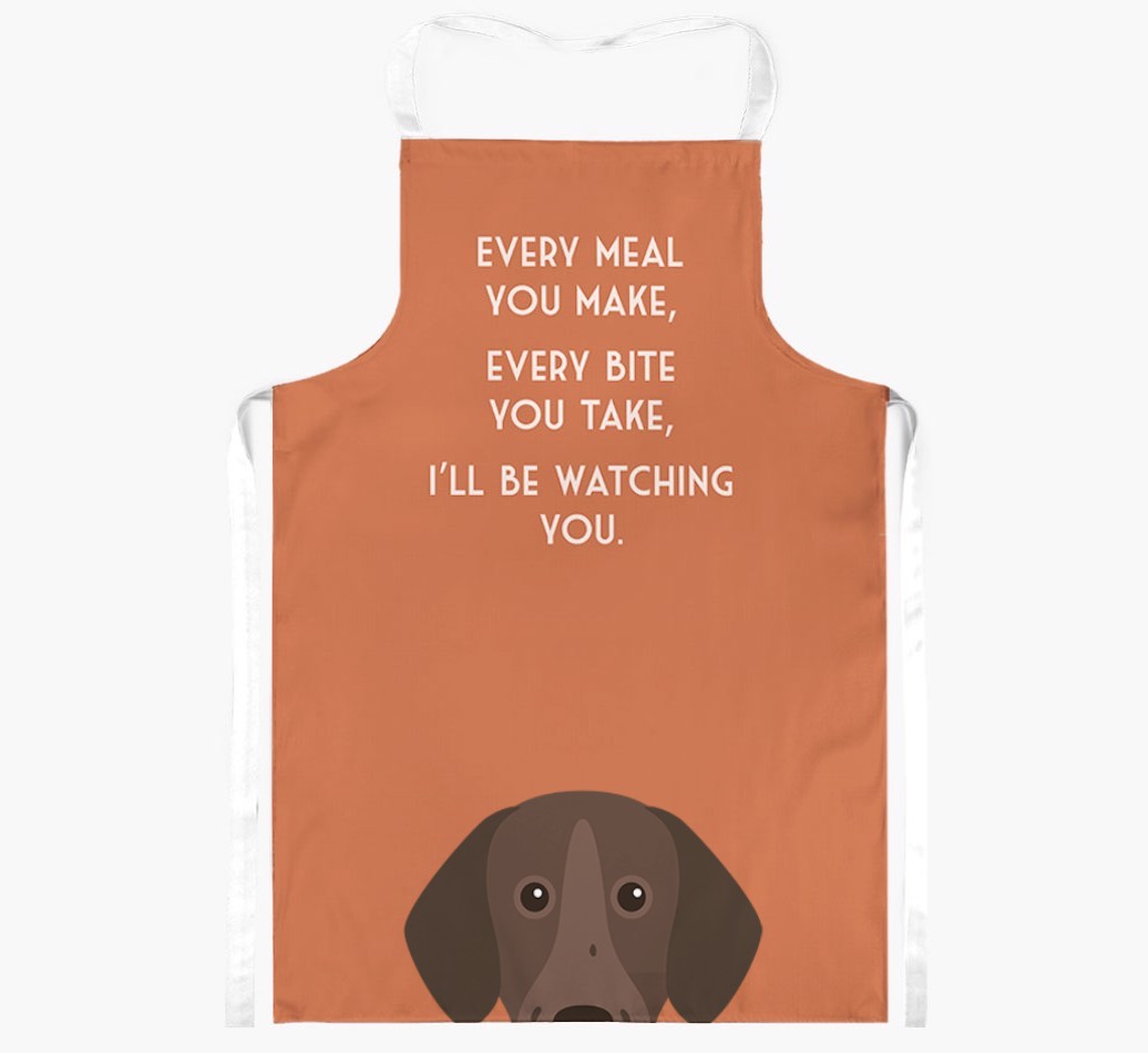 I'll Be Watching You: Personalised {breedFullName} Apron