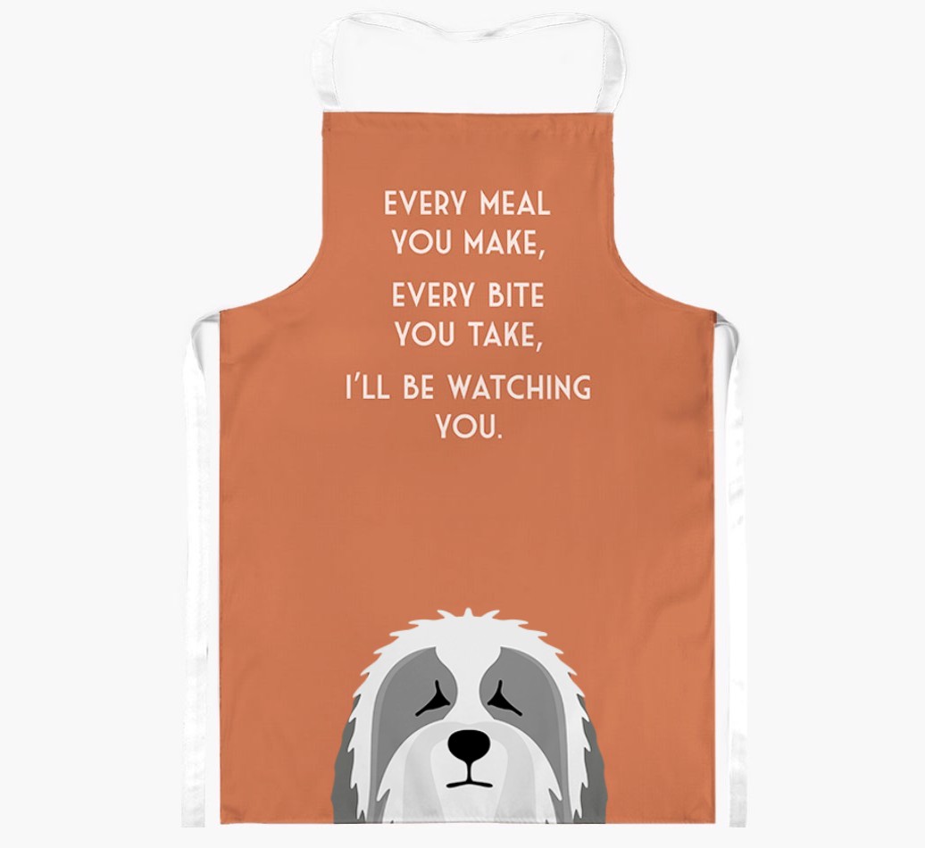 I'll Be Watching You: Personalized {breedFullName} Apron
