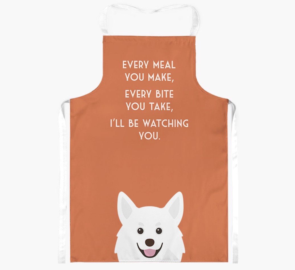 I'll Be Watching You: Personalised {breedFullName} Apron