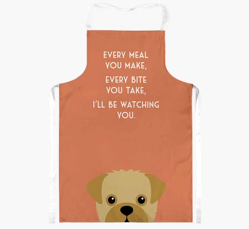 I'll Be Watching You: Personalised {breedFullName} Apron