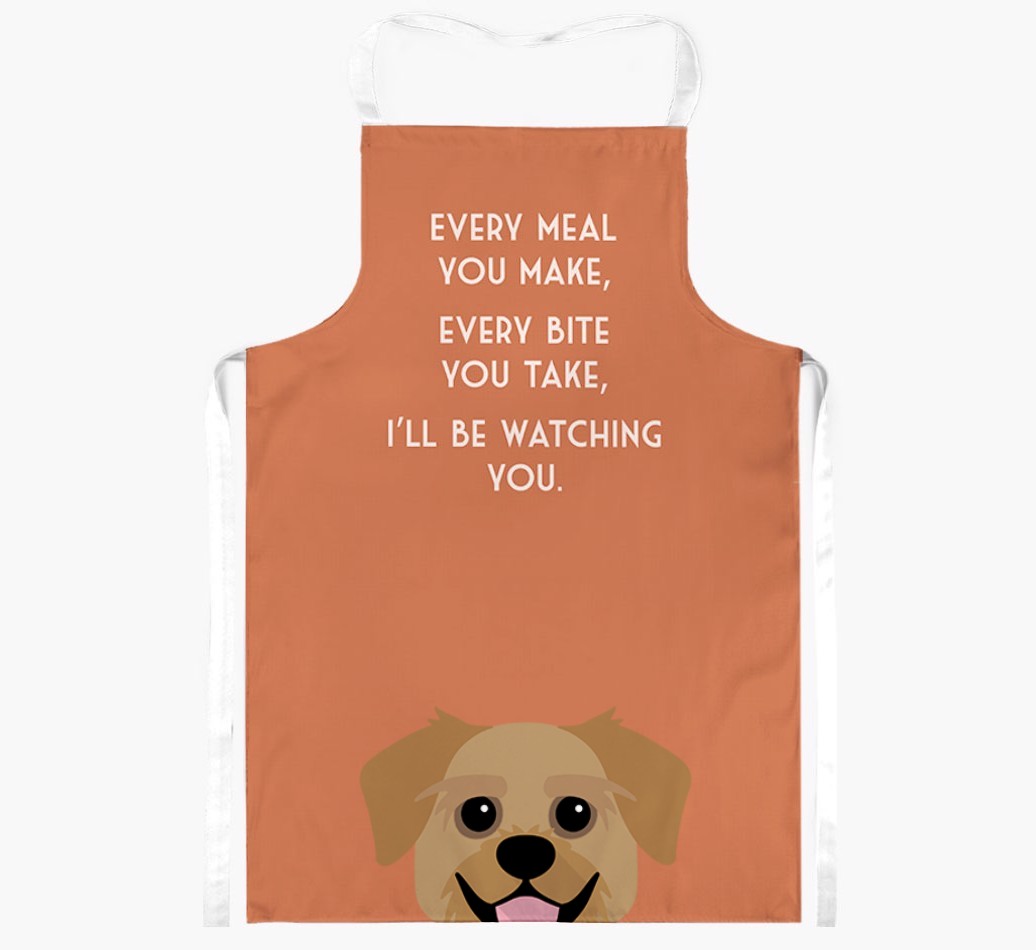 I'll Be Watching You: Personalised {breedFullName} Apron