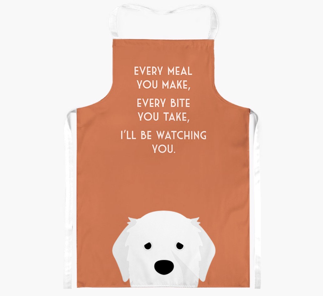 I'll Be Watching You: Personalised {breedFullName} Apron