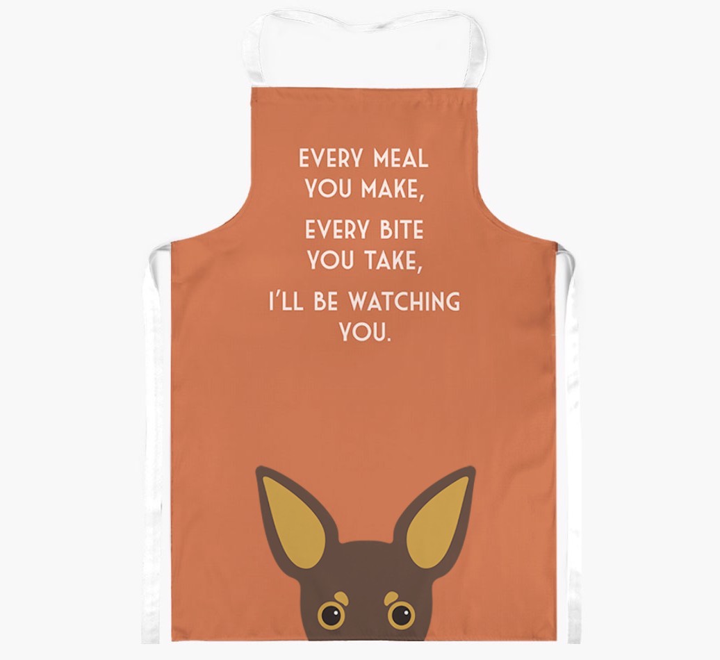 I'll Be Watching You: Personalised {breedFullName} Apron