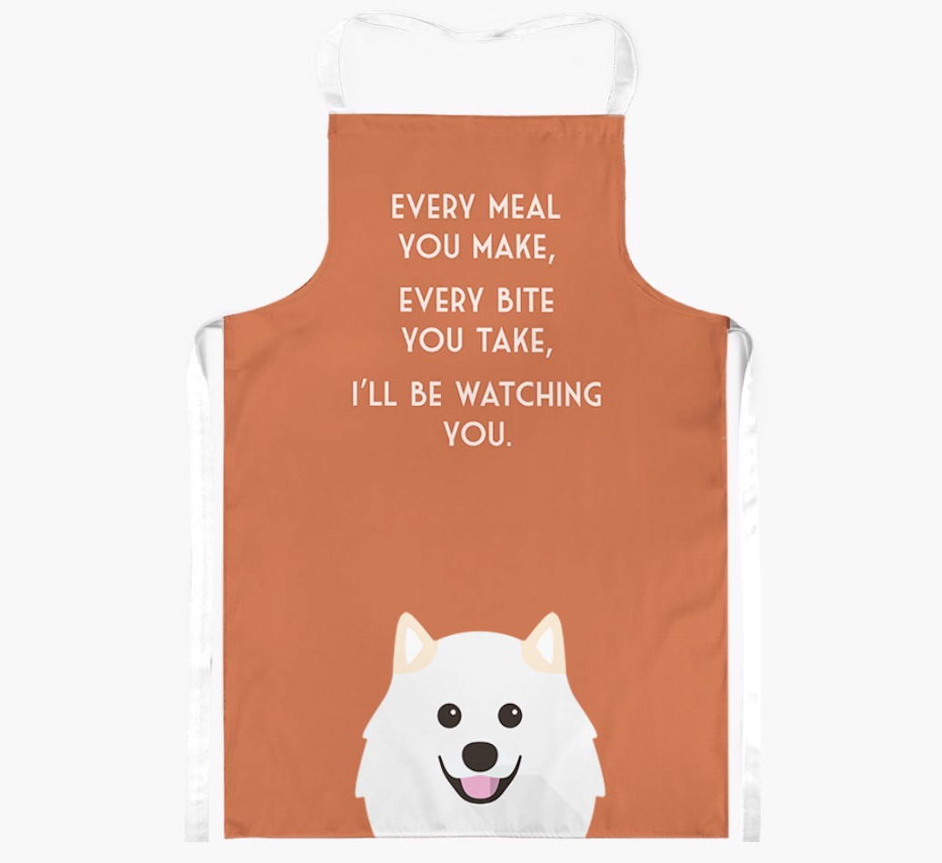 I'll Be Watching You: Personalised {breedFullName} Apron