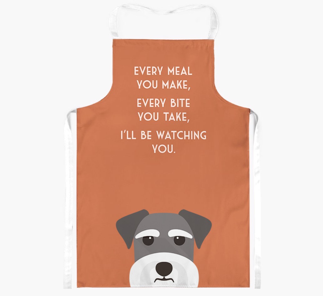 I'll Be Watching You: Personalised {breedFullName} Apron