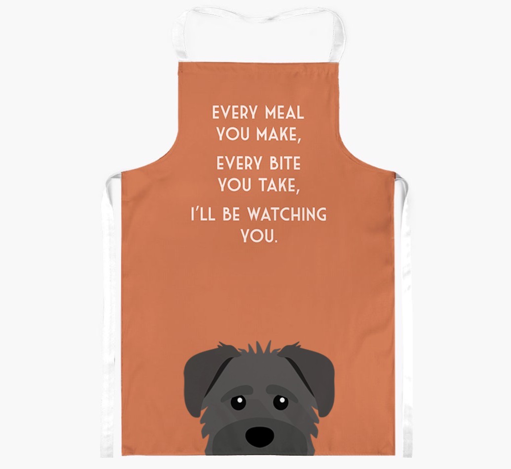 I'll Be Watching You: Personalised {breedFullName} Apron
