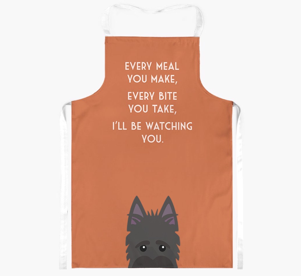 I'll Be Watching You: Personalised {breedFullName} Apron