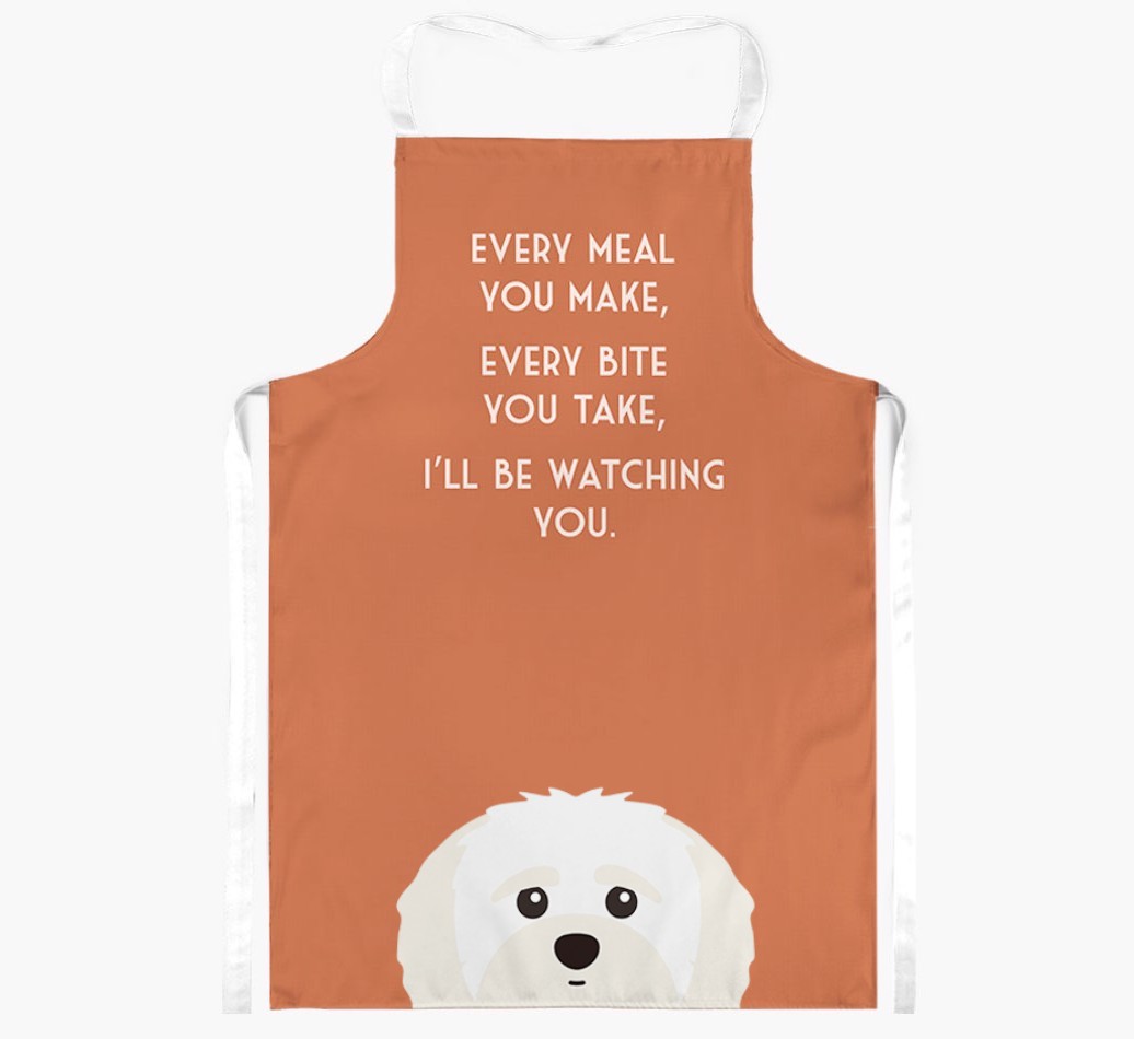 I'll Be Watching You: Personalised {breedFullName} Apron