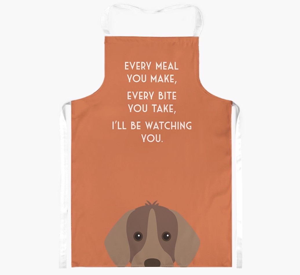 I'll Be Watching You: Personalised {breedFullName} Apron