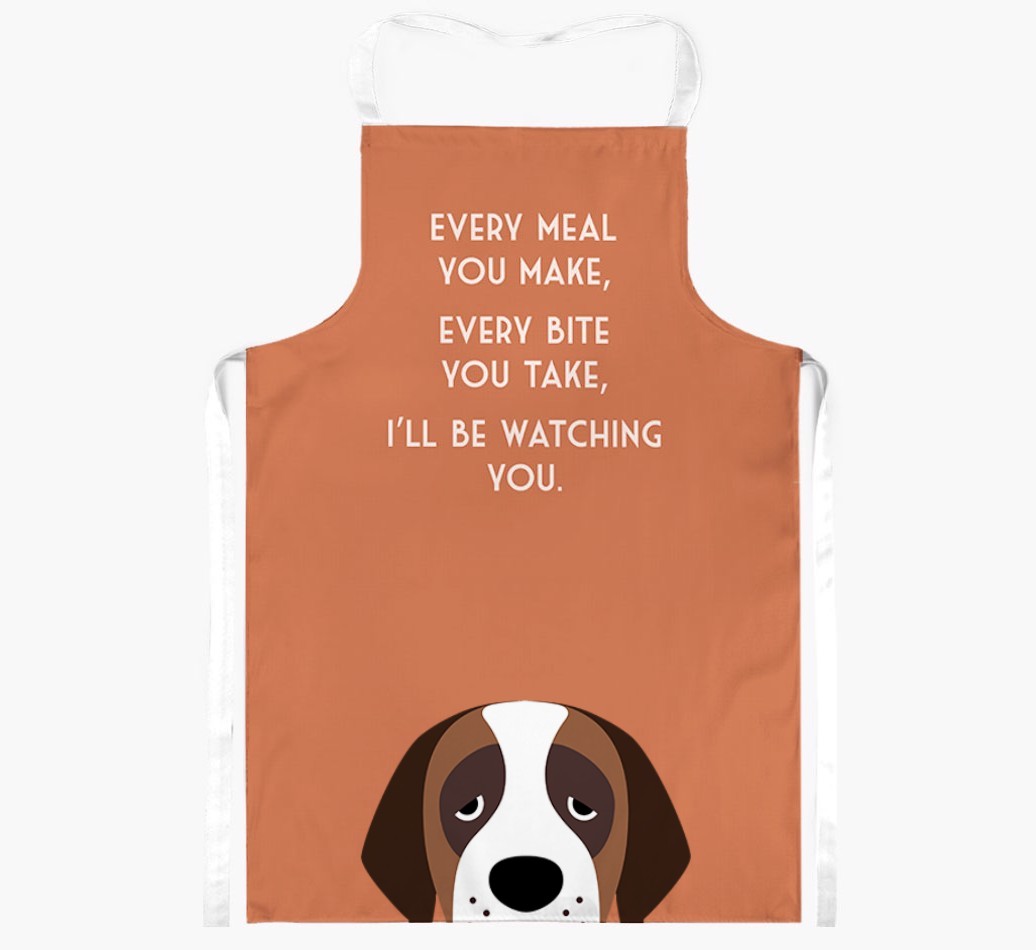 I'll Be Watching You: Personalised {breedFullName} Apron