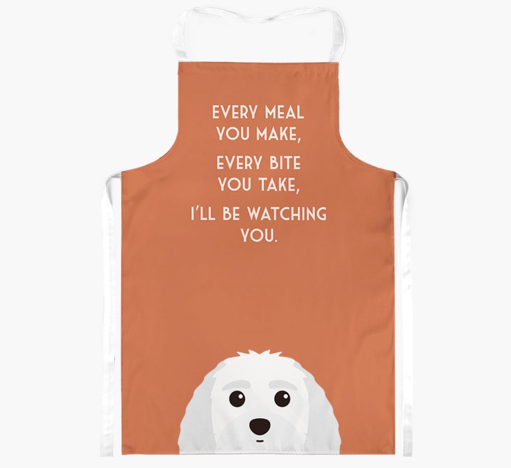 I'll Be Watching You: Personalised {breedFullName} Apron