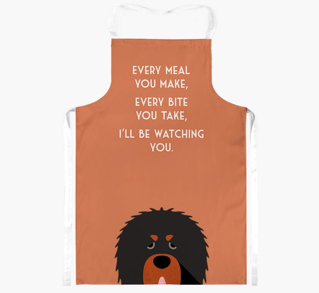 I'll Be Watching You: Personalised {breedFullName} Apron