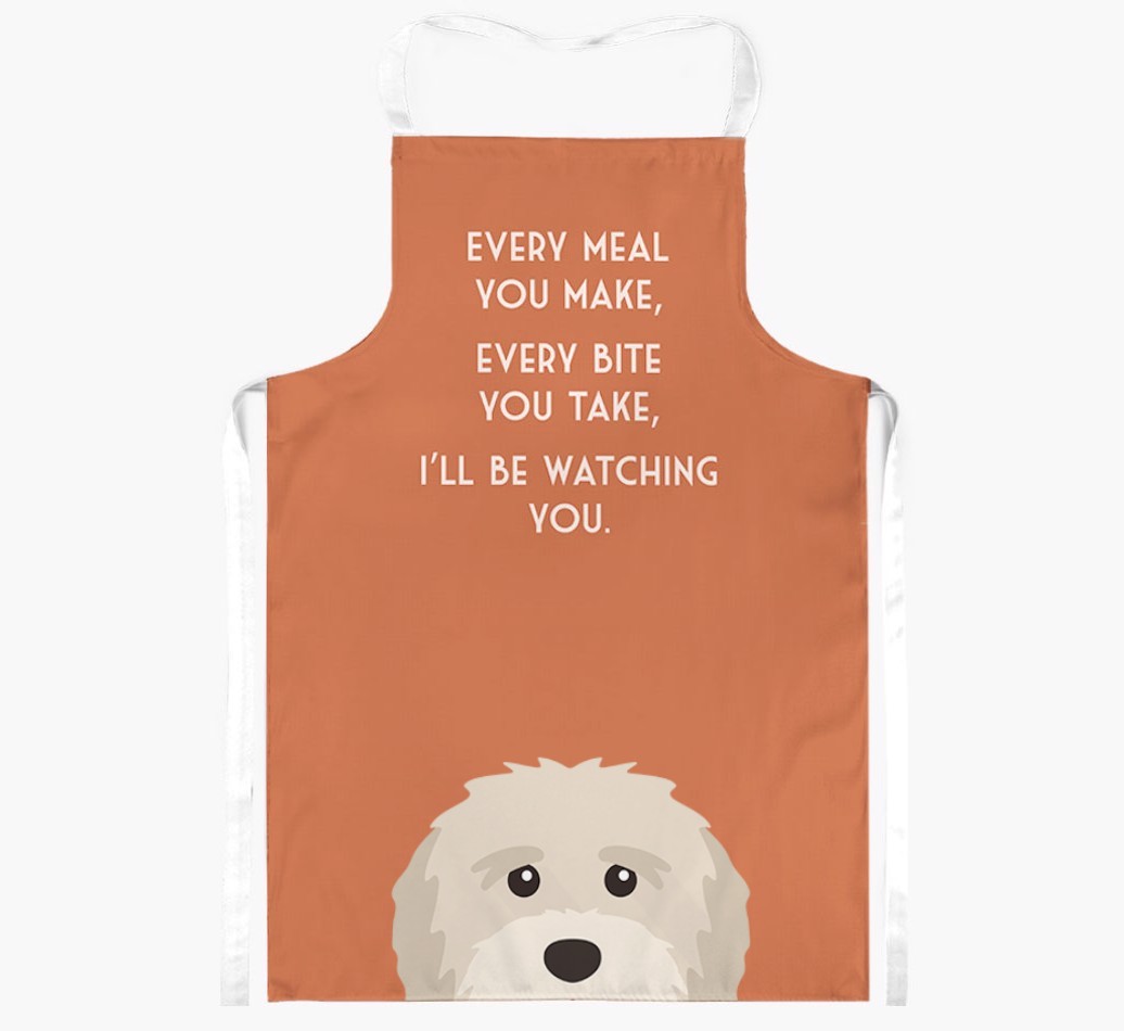 I'll Be Watching You: Personalised {breedFullName} Apron