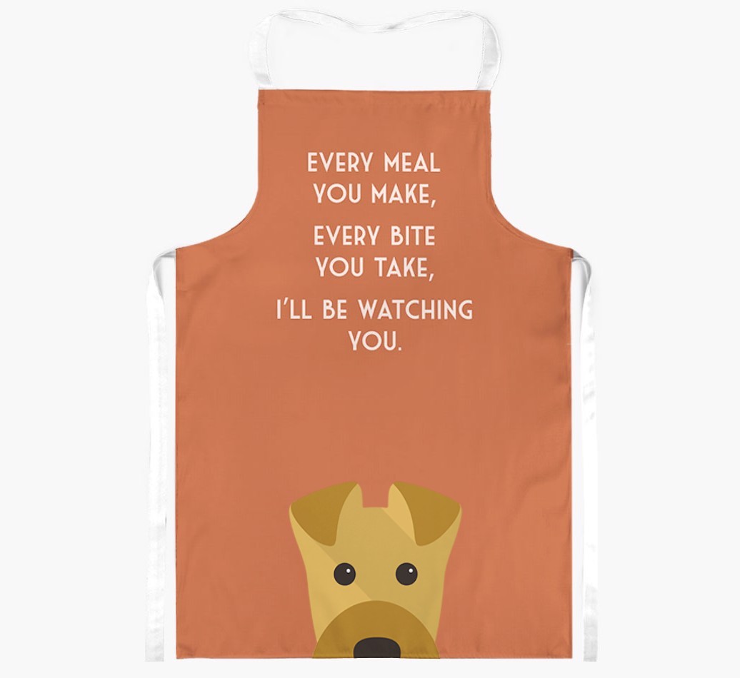I'll Be Watching You: Personalised {breedFullName} Apron