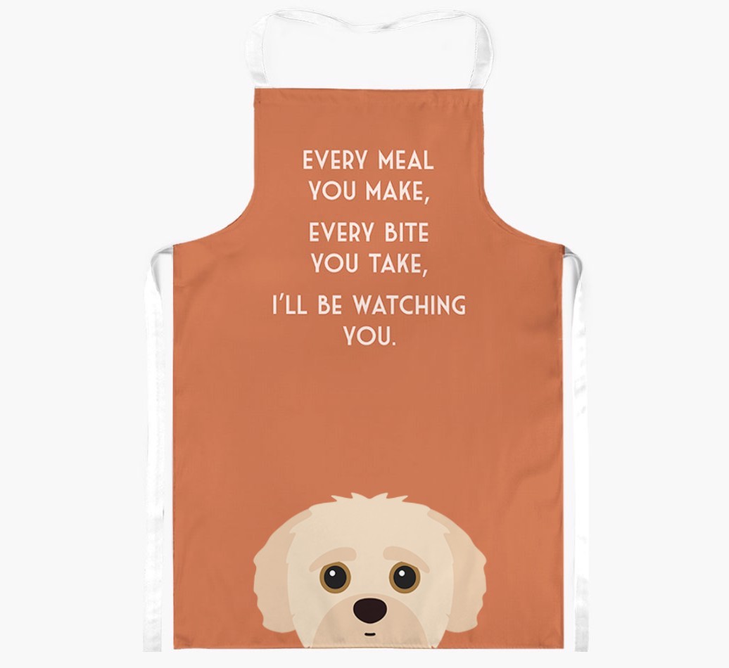 I'll Be Watching You: Personalised {breedFullName} Apron