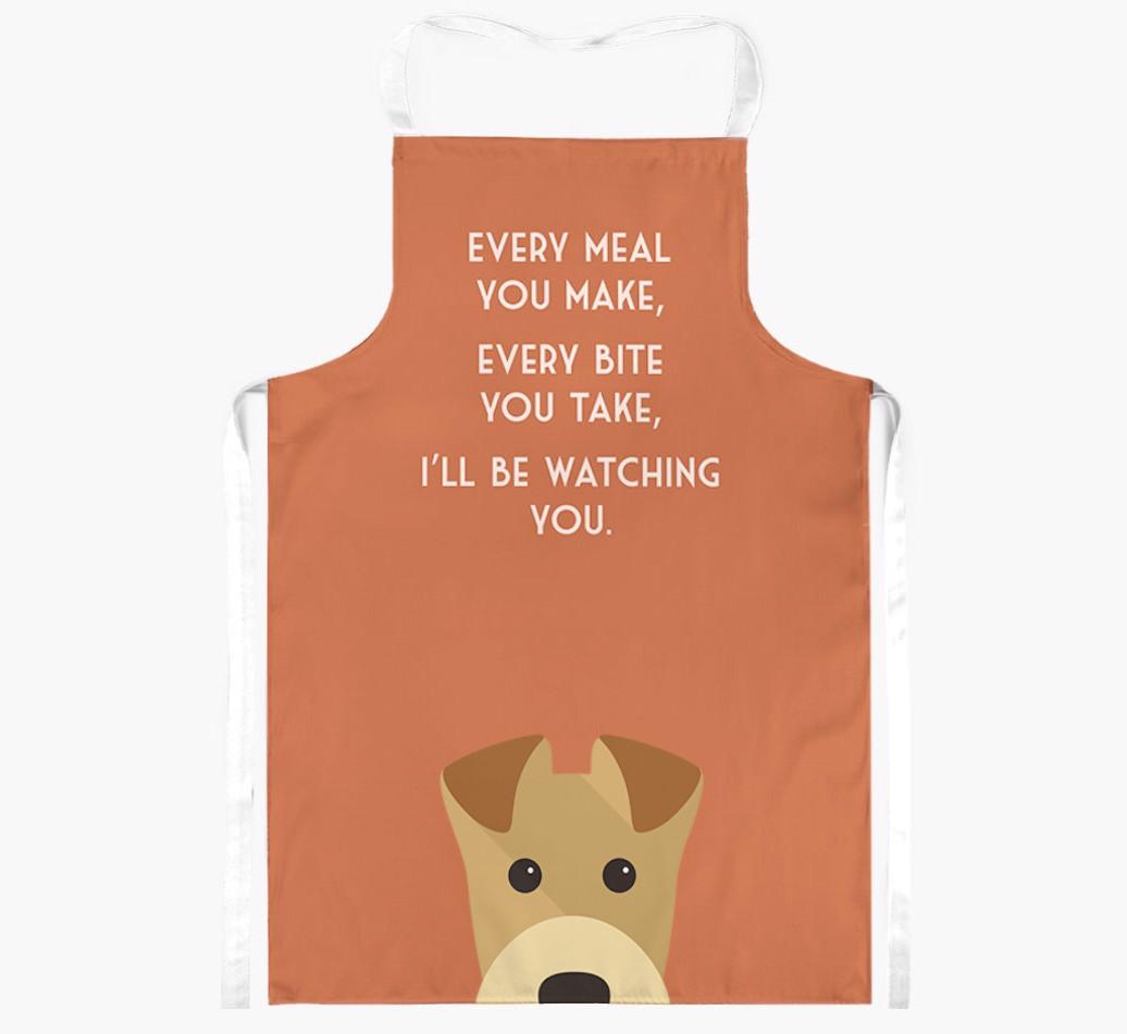 I'll Be Watching You: Personalized {breedFullName} Apron
