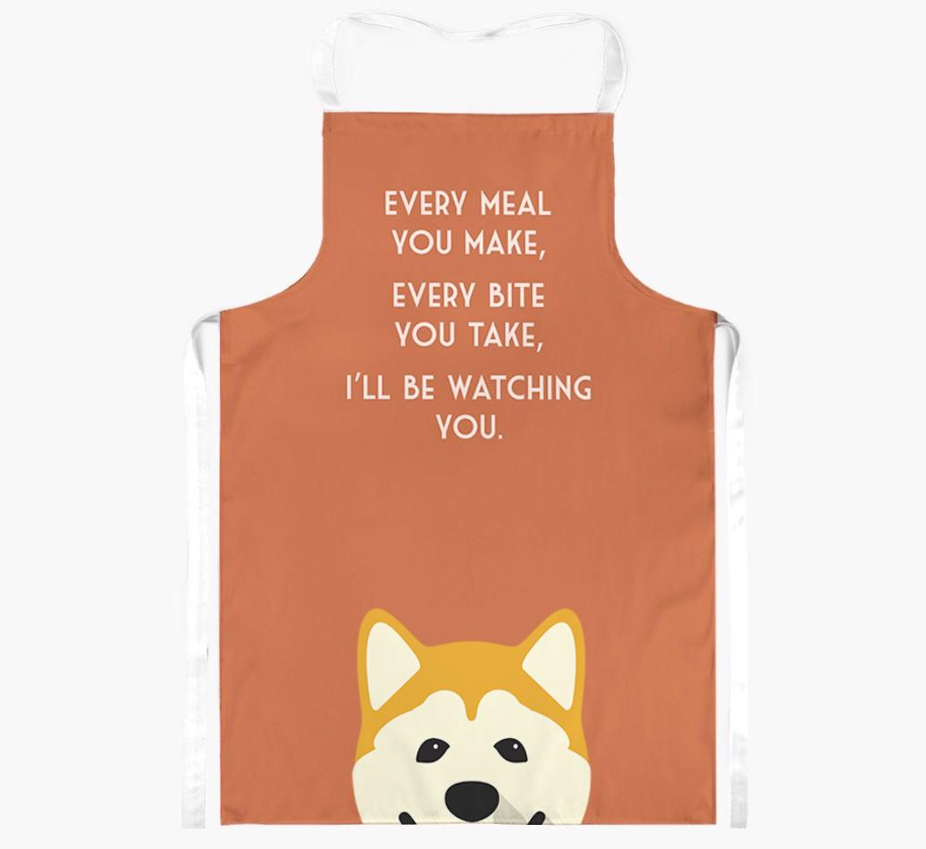 I'll Be Watching You: Personalized {breedFullName} Apron