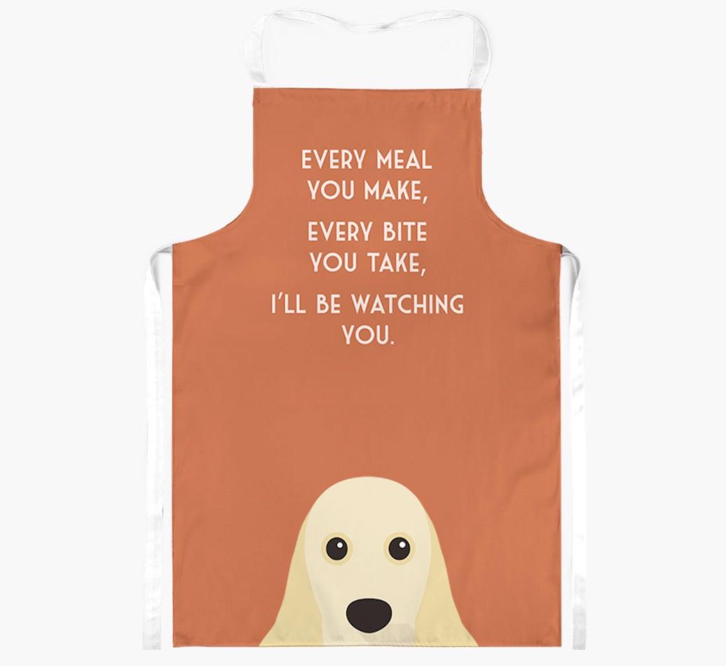 I'll Be Watching You: Personalized {breedFullName} Apron