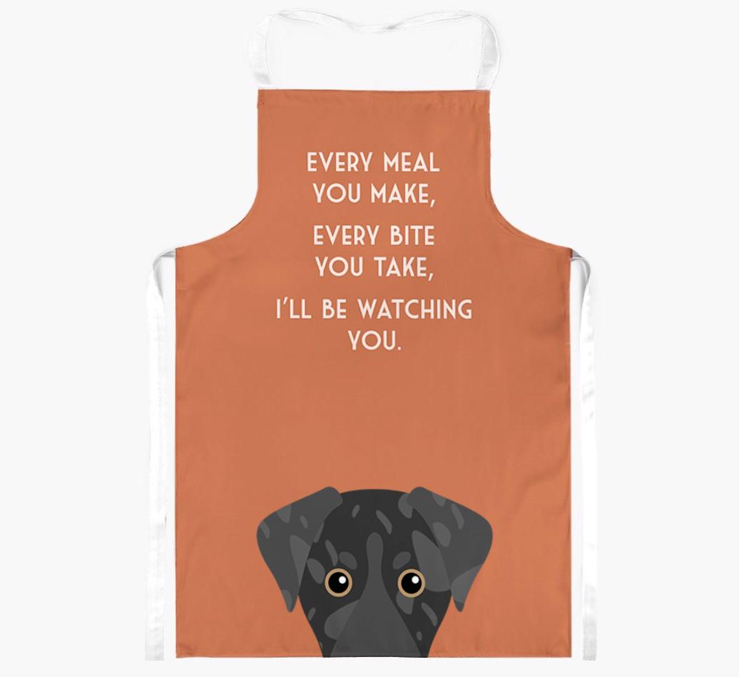 I'll Be Watching You: Personalized {breedFullName} Apron