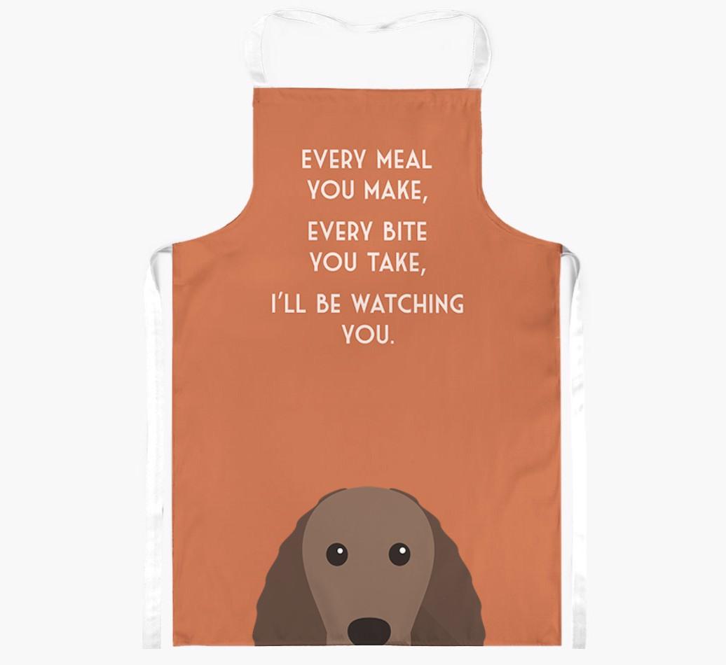 I'll Be Watching You: Personalized {breedFullName} Apron