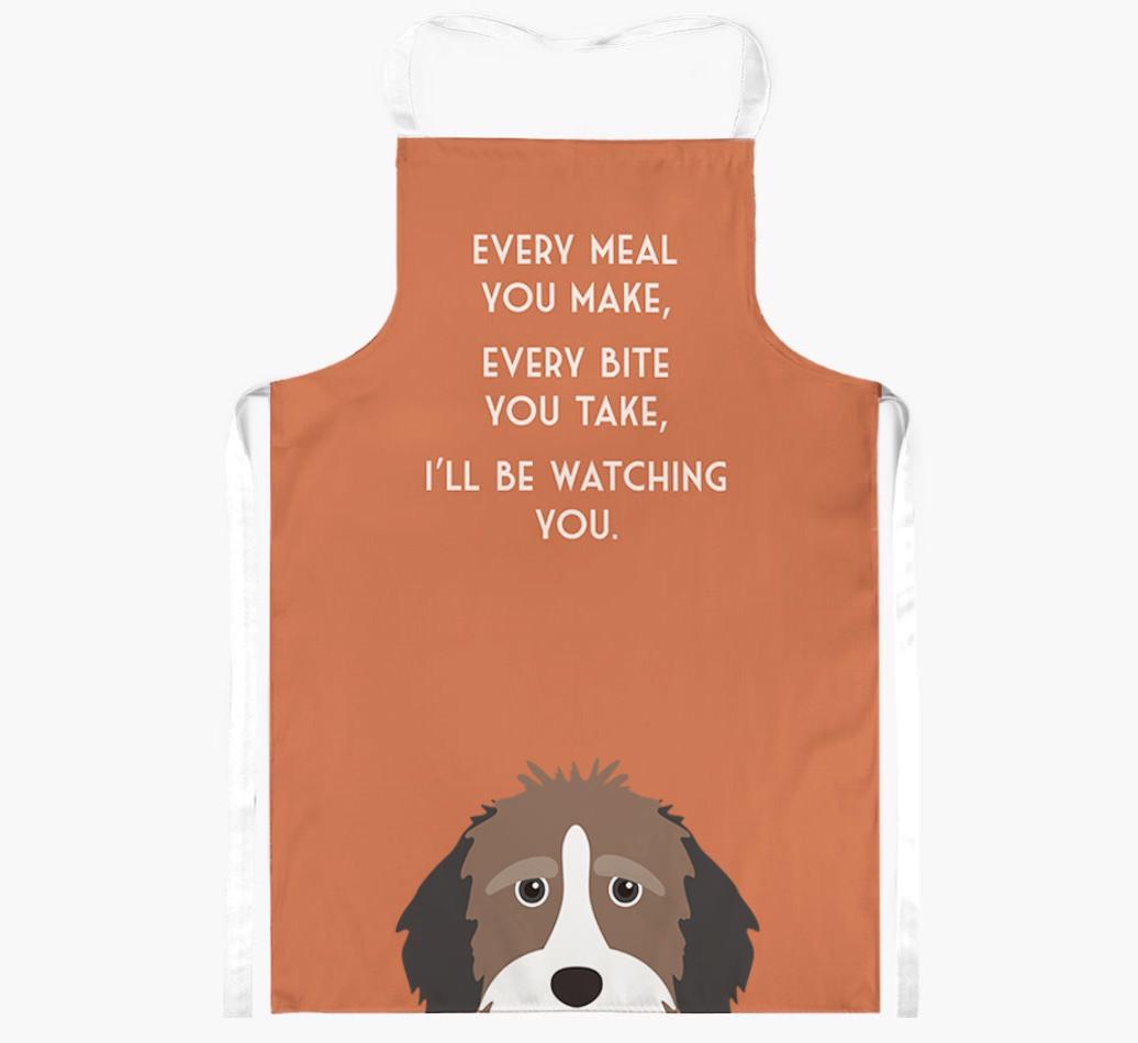 I'll Be Watching You: Personalized {breedFullName} Apron