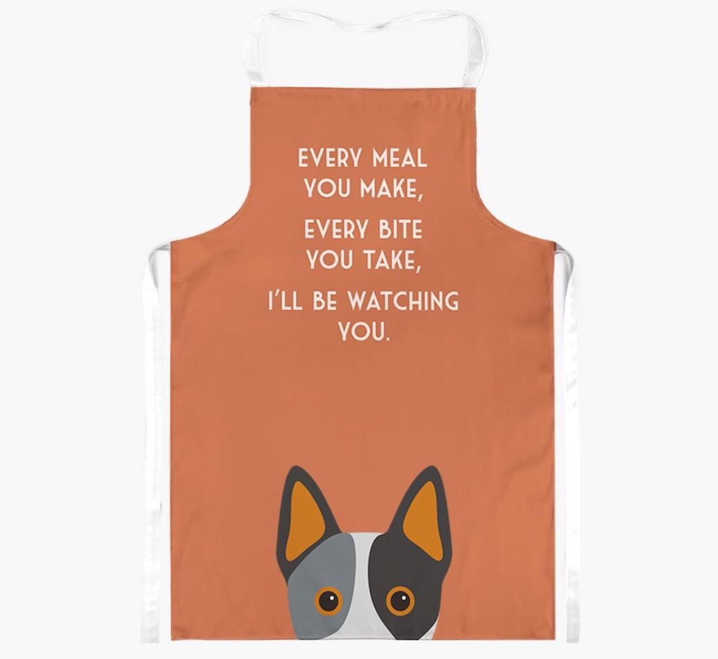I'll Be Watching You: Personalized {breedFullName} Apron