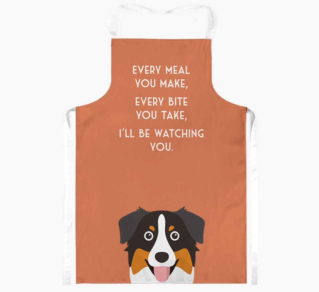I'll Be Watching You: Personalized {breedFullName} Apron