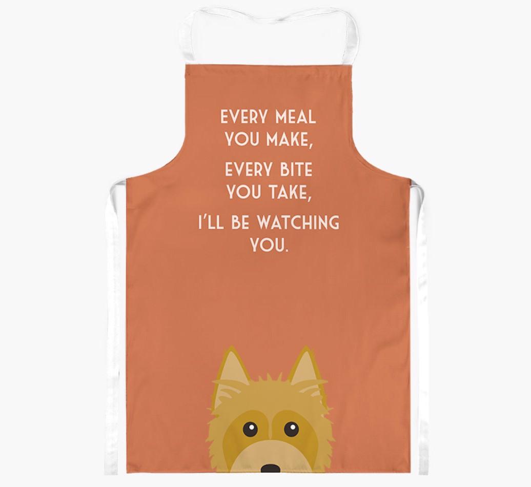 I'll Be Watching You: Personalized {breedFullName} Apron