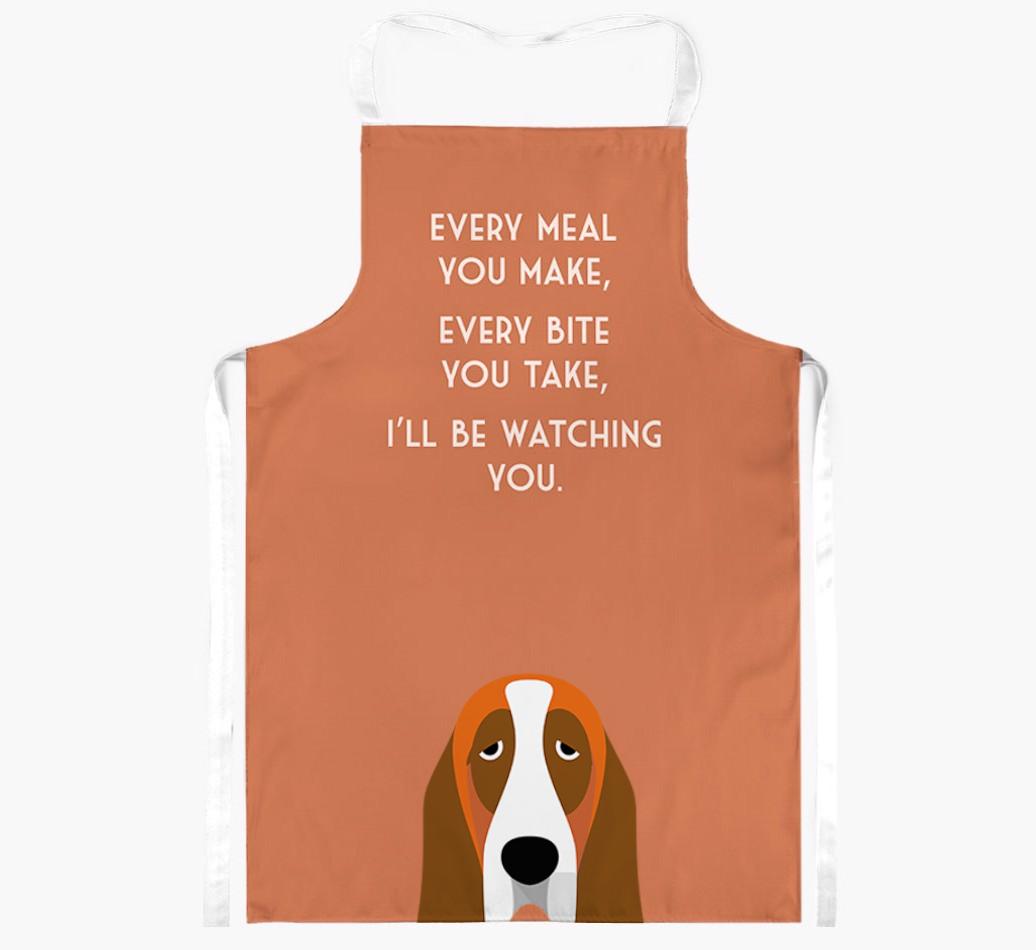 I'll Be Watching You: Personalized {breedFullName} Apron