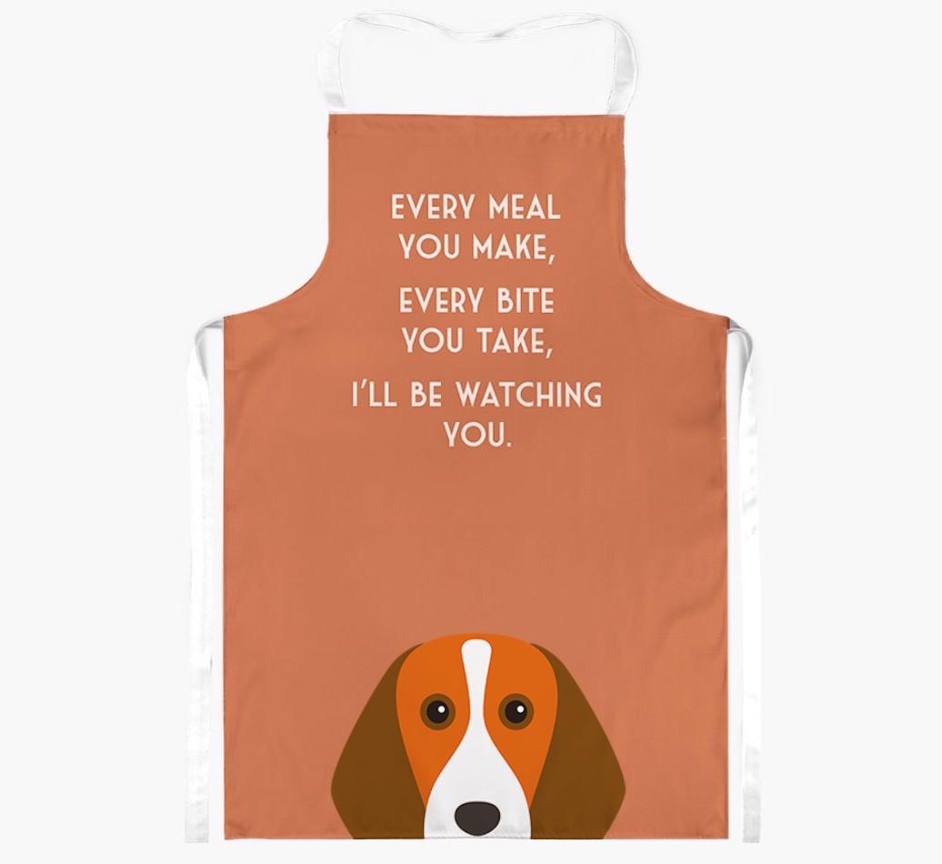 I'll Be Watching You: Personalized {breedFullName} Apron