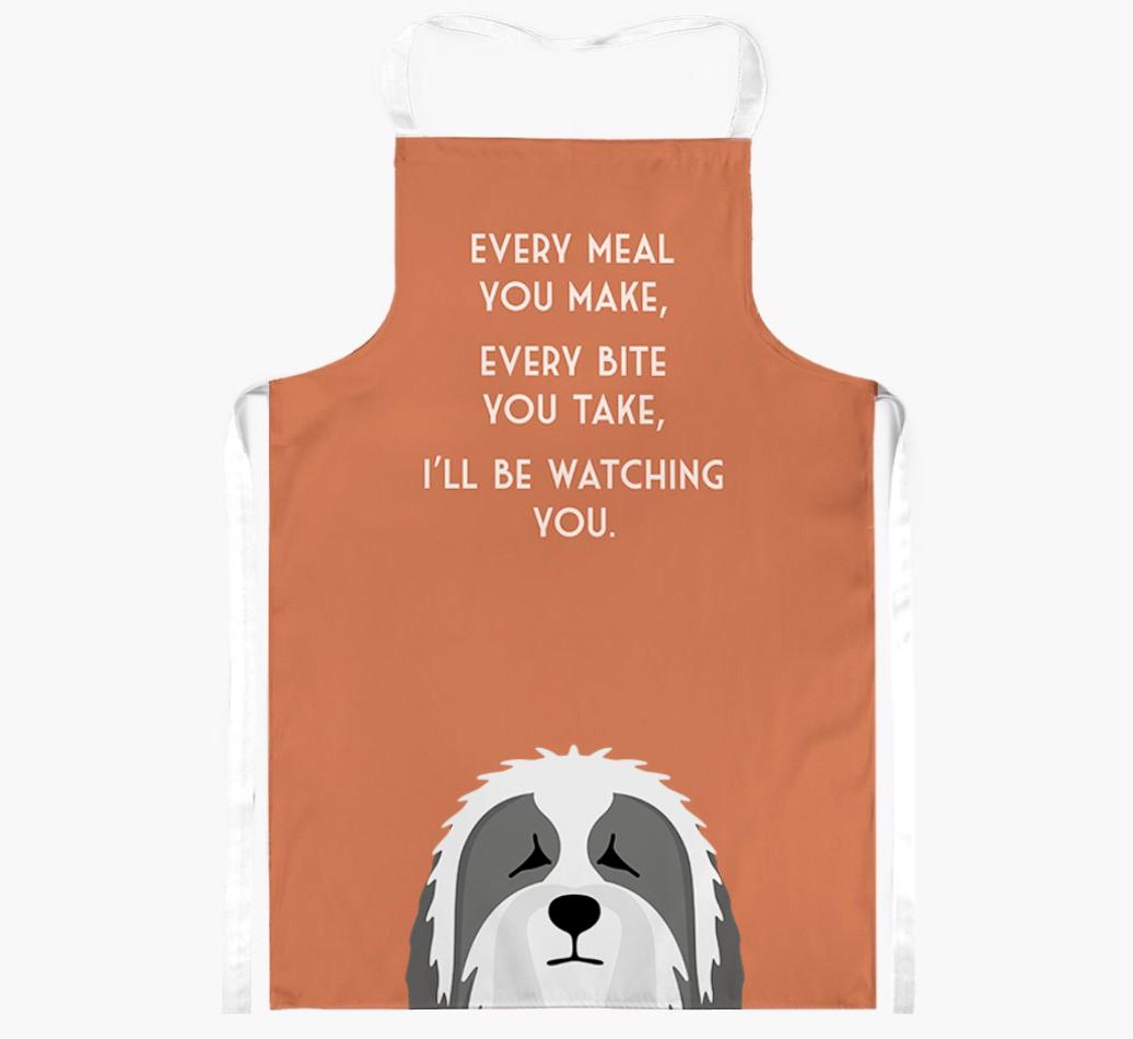 I'll Be Watching You: Personalized {breedFullName} Apron