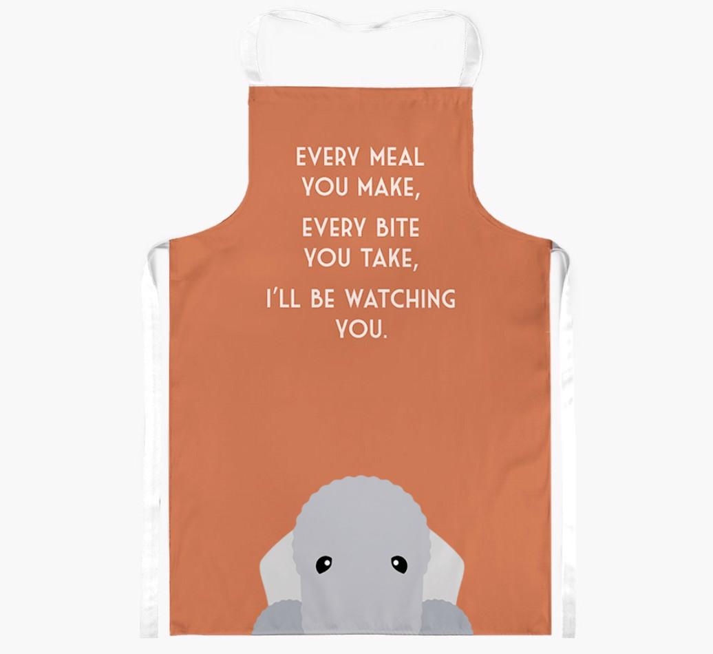 I'll Be Watching You: Personalized {breedFullName} Apron