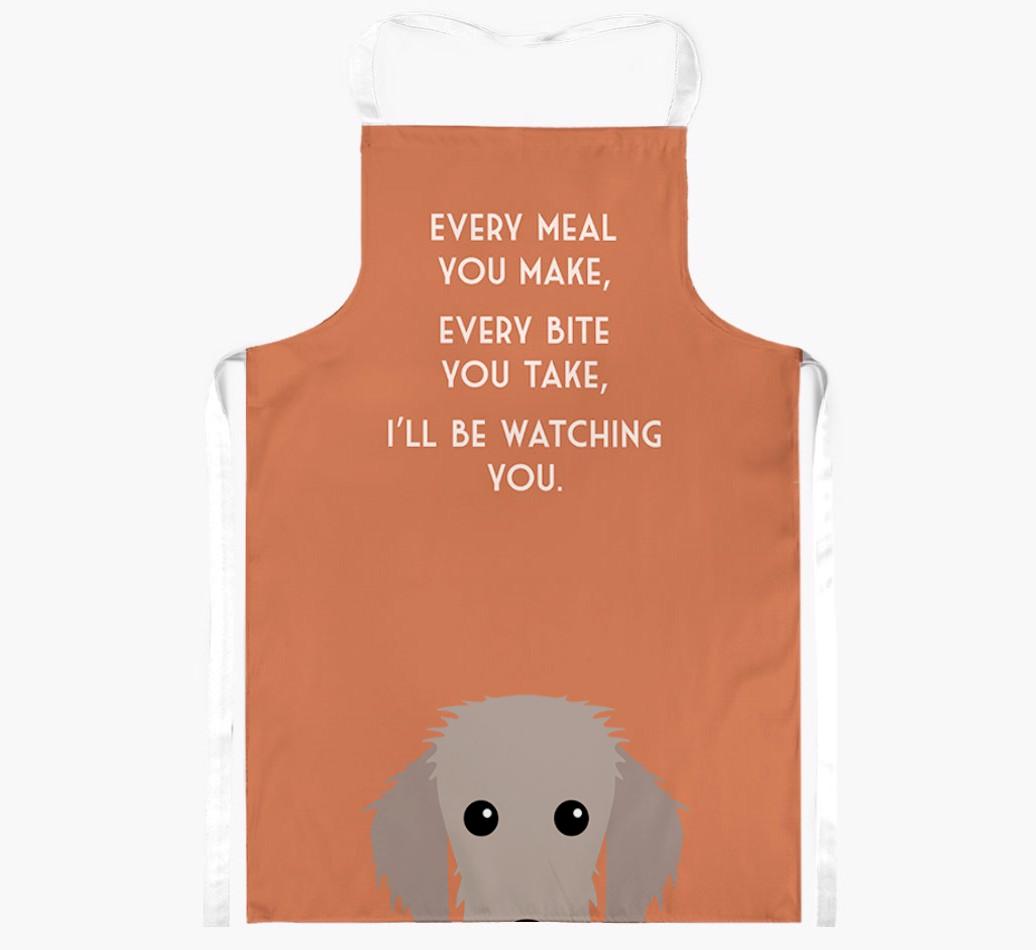 I'll Be Watching You: Personalized {breedFullName} Apron