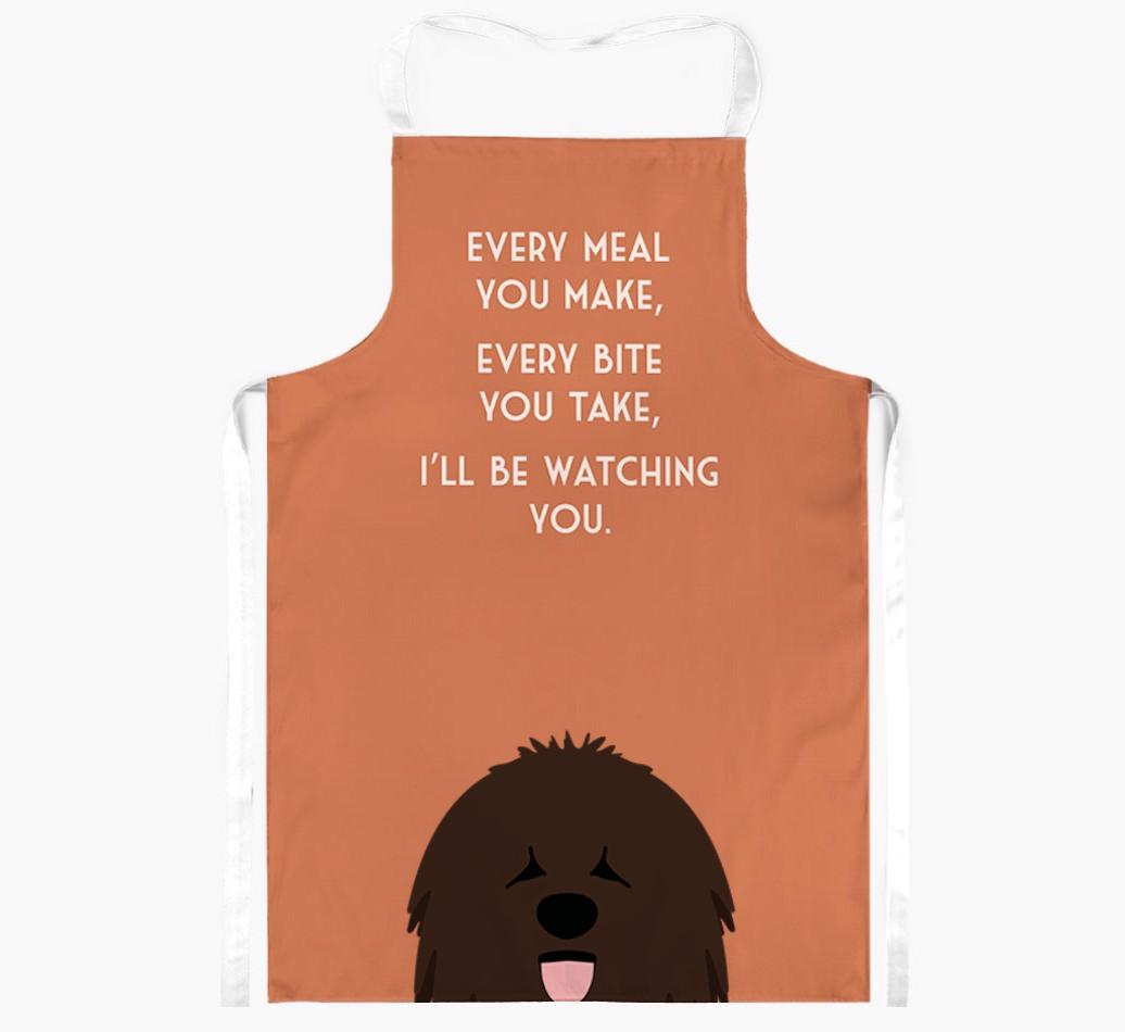 I'll Be Watching You: Personalized {breedFullName} Apron