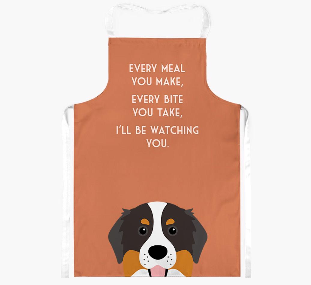 I'll Be Watching You: Personalized {breedFullName} Apron