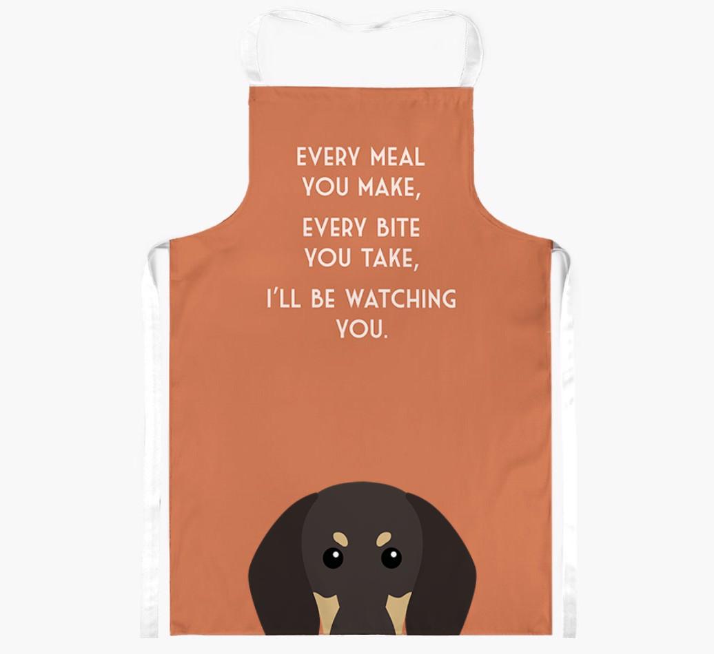 I'll Be Watching You: Personalized {breedFullName} Apron