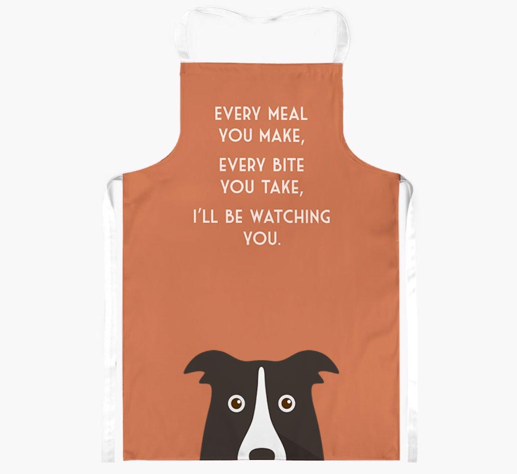 I'll Be Watching You: Personalized {breedFullName} Apron