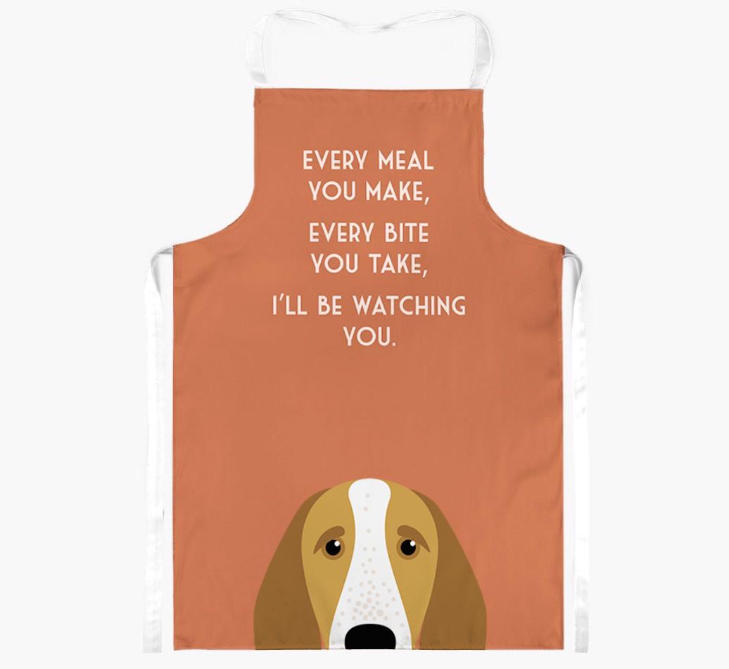 I'll Be Watching You: Personalized {breedFullName} Apron