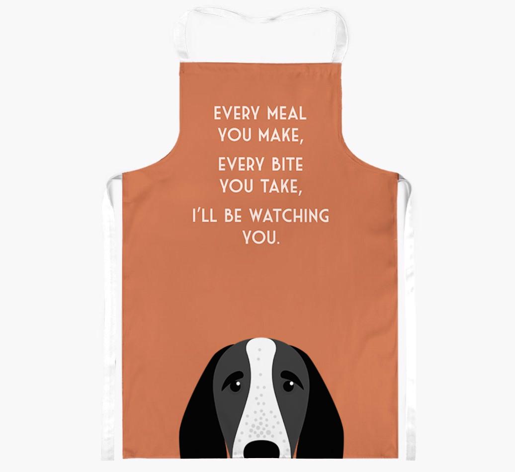 I'll Be Watching You: Personalized {breedFullName} Apron