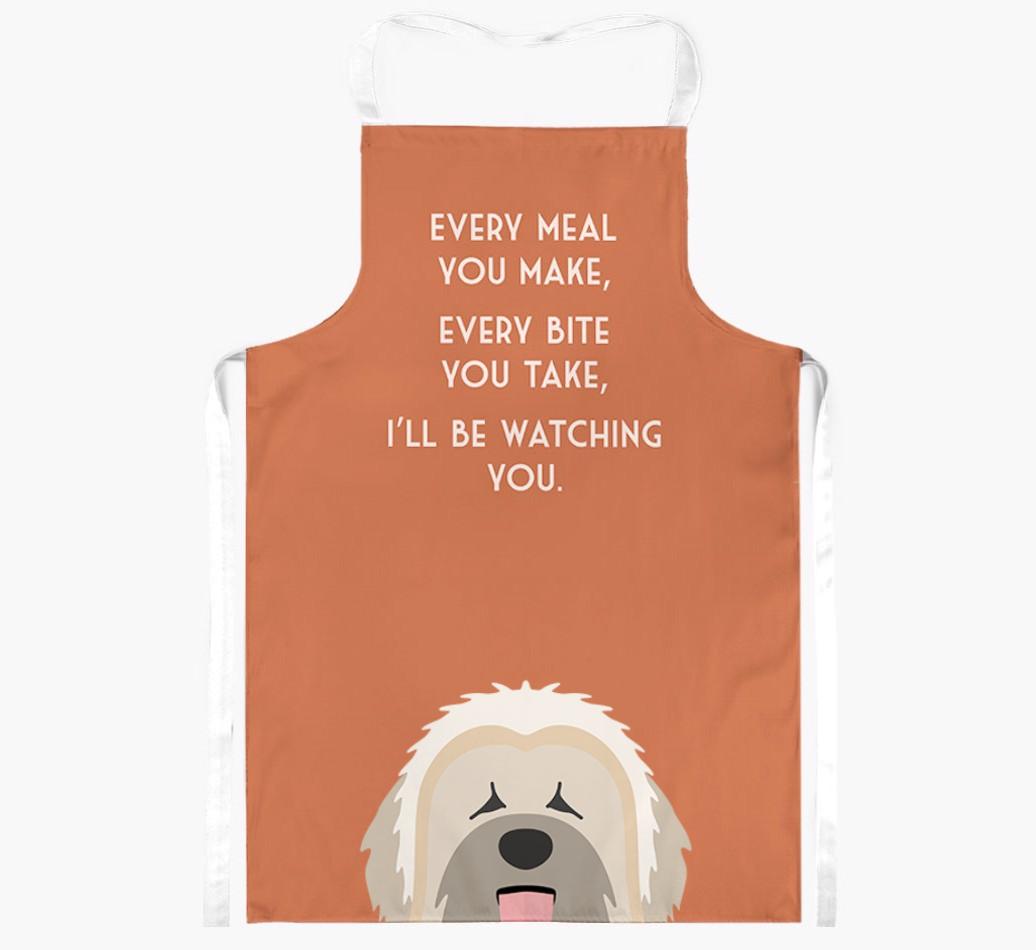 I'll Be Watching You: Personalized {breedFullName} Apron