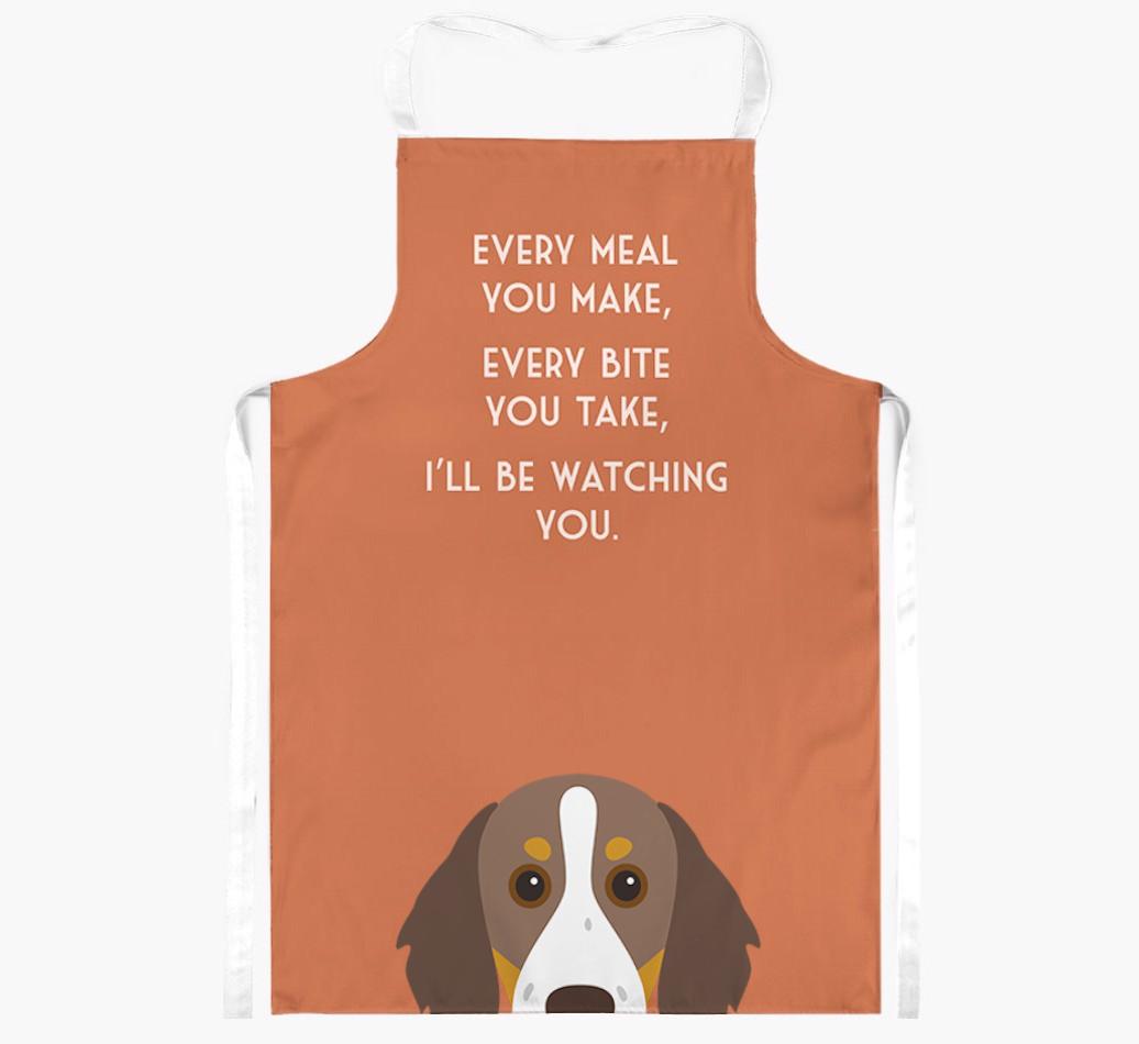 I'll Be Watching You: Personalized {breedFullName} Apron
