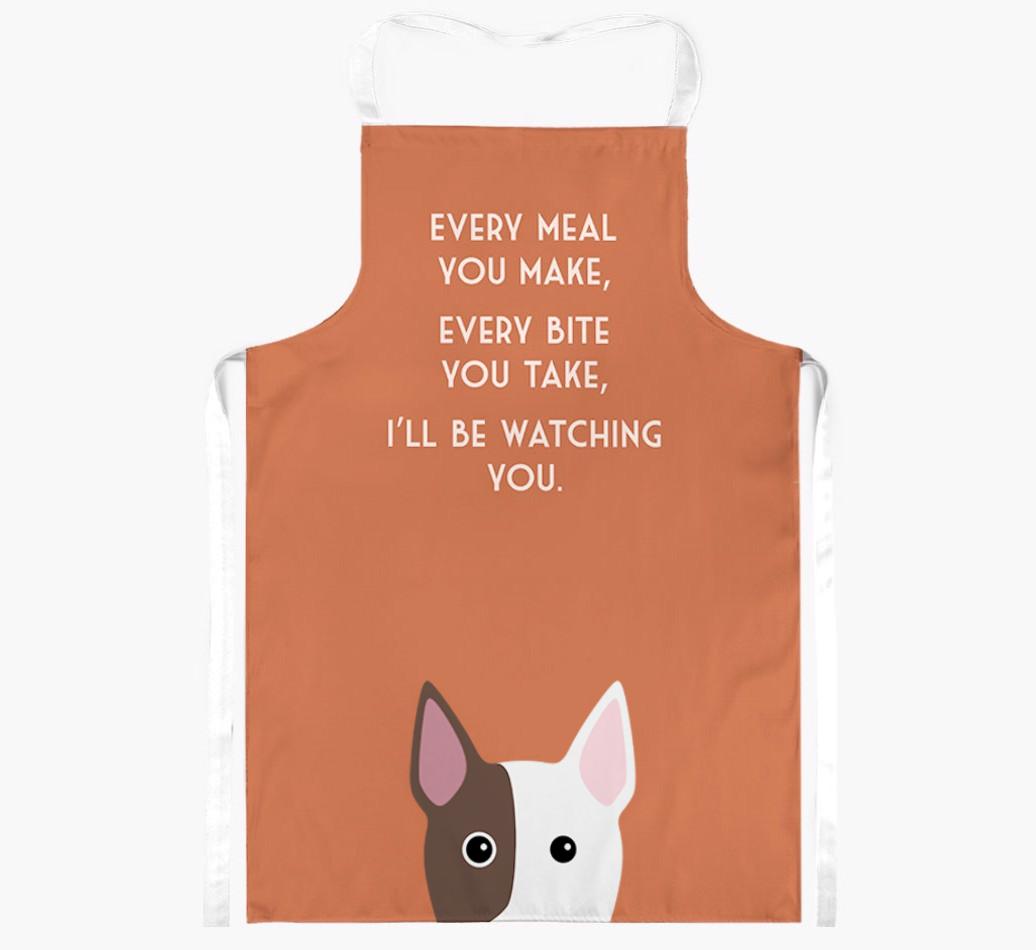 I'll Be Watching You: Personalized {breedFullName} Apron