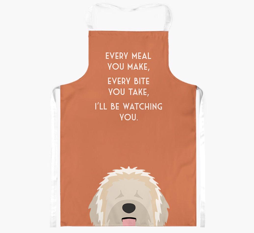 I'll Be Watching You: Personalized {breedFullName} Apron