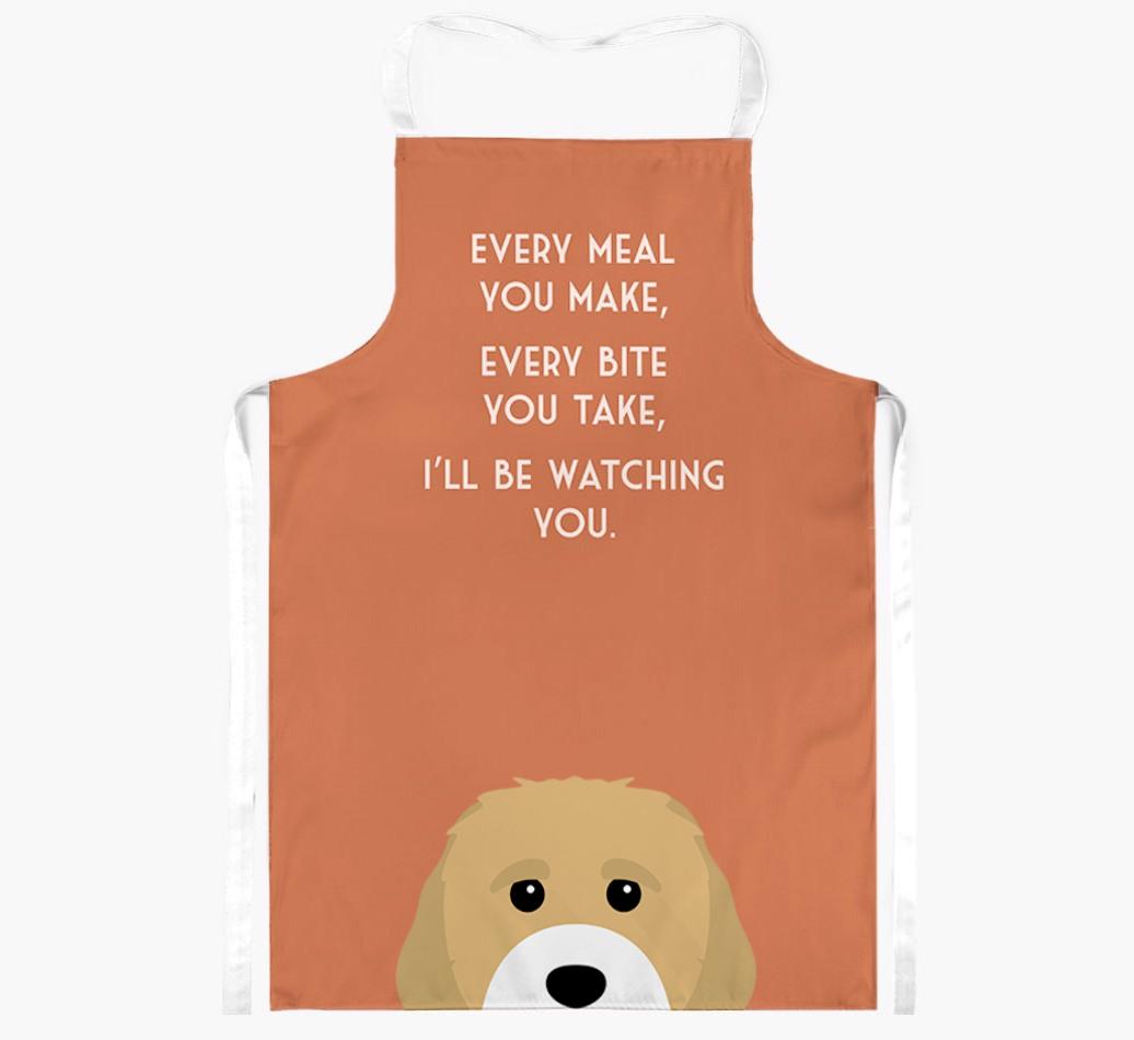 I'll Be Watching You: Personalized {breedFullName} Apron